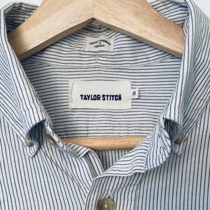 Taylor Stitch The Jack Button Down Indigo Stripe 38 Small